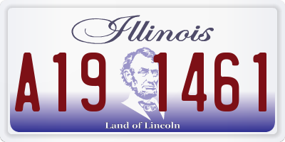 IL license plate A191461