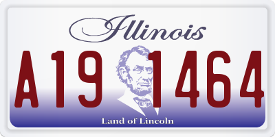 IL license plate A191464
