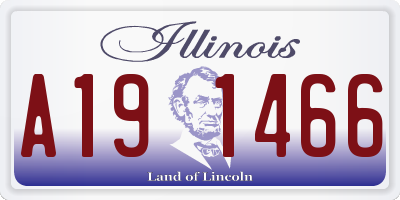 IL license plate A191466