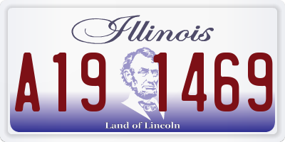 IL license plate A191469