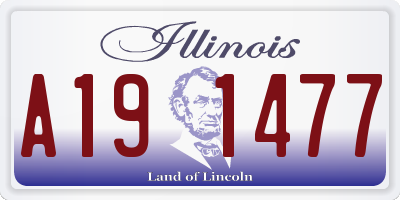 IL license plate A191477