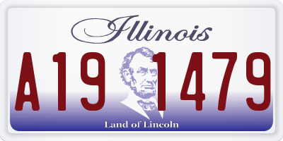 IL license plate A191479
