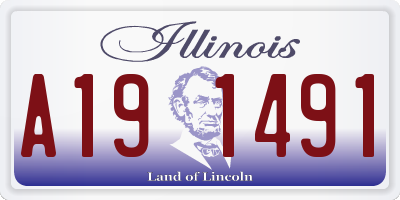 IL license plate A191491