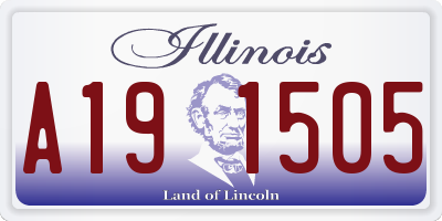 IL license plate A191505