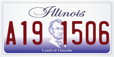 IL license plate A191506