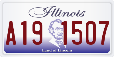 IL license plate A191507