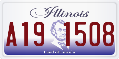 IL license plate A191508