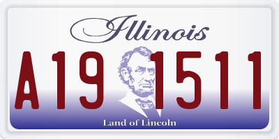 IL license plate A191511
