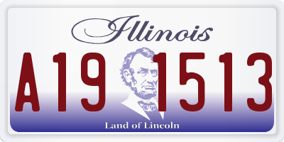 IL license plate A191513