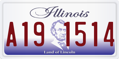 IL license plate A191514