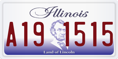 IL license plate A191515