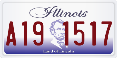 IL license plate A191517