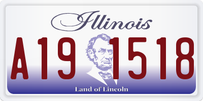 IL license plate A191518