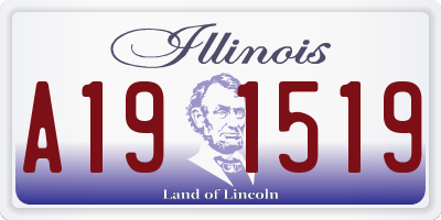 IL license plate A191519