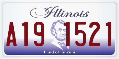 IL license plate A191521