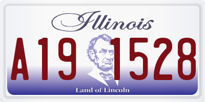 IL license plate A191528