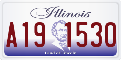 IL license plate A191530