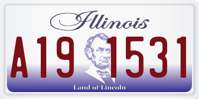 IL license plate A191531