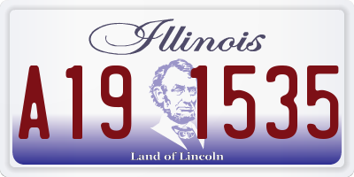 IL license plate A191535
