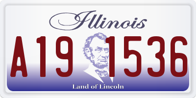 IL license plate A191536
