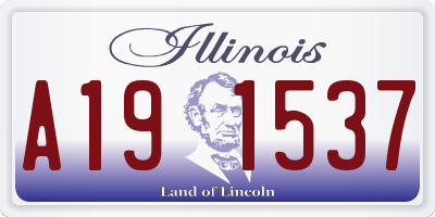 IL license plate A191537