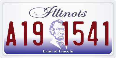 IL license plate A191541