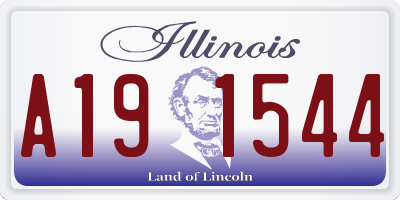 IL license plate A191544