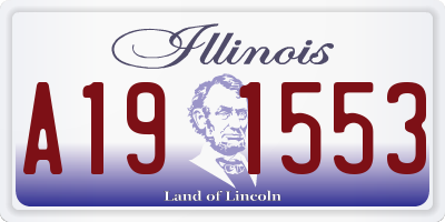 IL license plate A191553