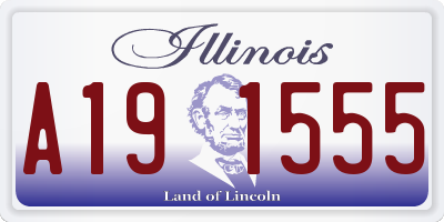 IL license plate A191555