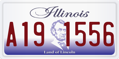 IL license plate A191556