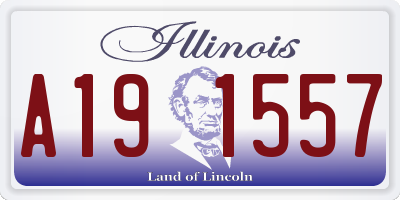 IL license plate A191557