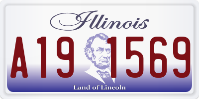 IL license plate A191569