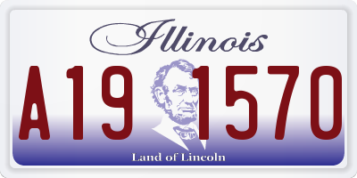 IL license plate A191570