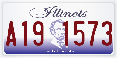 IL license plate A191573