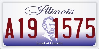 IL license plate A191575
