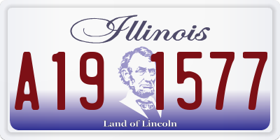 IL license plate A191577