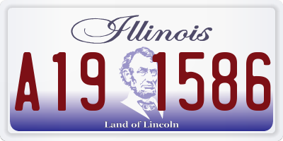 IL license plate A191586