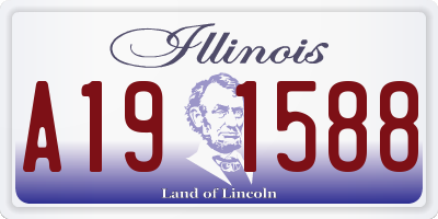 IL license plate A191588