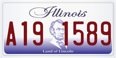 IL license plate A191589