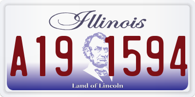 IL license plate A191594