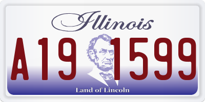 IL license plate A191599