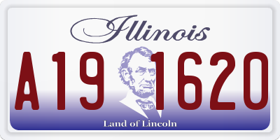 IL license plate A191620