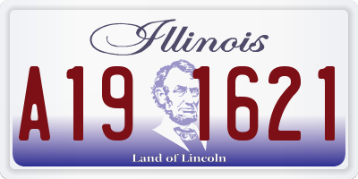 IL license plate A191621
