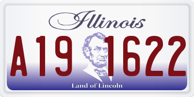 IL license plate A191622