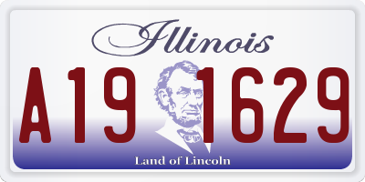 IL license plate A191629