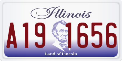 IL license plate A191656