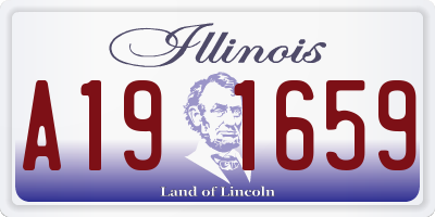 IL license plate A191659