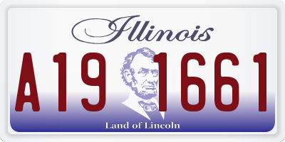 IL license plate A191661