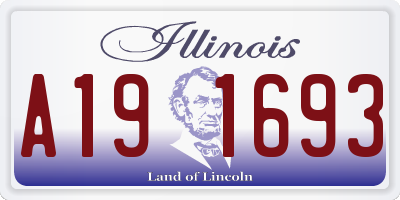 IL license plate A191693