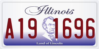 IL license plate A191696